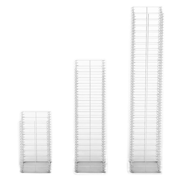 vidaXL Sada gabionů 3 ks pozinkovaný drát