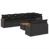 vidaXL Patio Sofa Set 8m&iacute;stn&eacute; Black