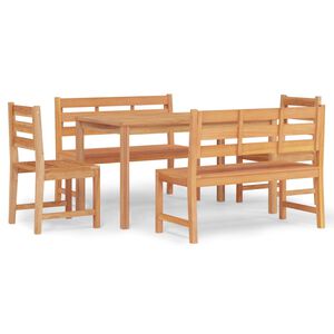 vidaXL 5d&iacute;ln&yacute; zahradn&iacute; j&iacute;deln&iacute; set masivn&iacute; teakov&eacute; dřevo