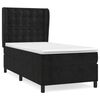 vidaXL Box spring postel s matrac&iacute; čern&aacute; 100x200 cm samet