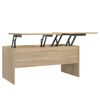 vidaXL Konferenčn&iacute; stolek dub sonoma 102x50,5x46,5 cm kompozitn&iacute; dřevo