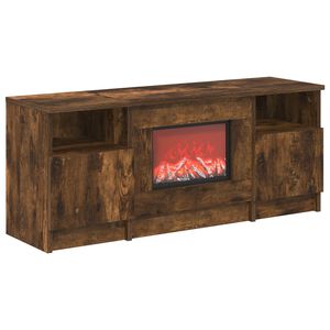 vidaXL Elektrick&yacute; krb Kouřov&yacute; dub 98 x 28,5 x 40,5 cm Kompozitn&iacute; dřevo