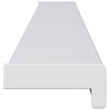vidaXL Parapet okna B&iacute;l&aacute; 120 x 10 x 4,5 cm PVC