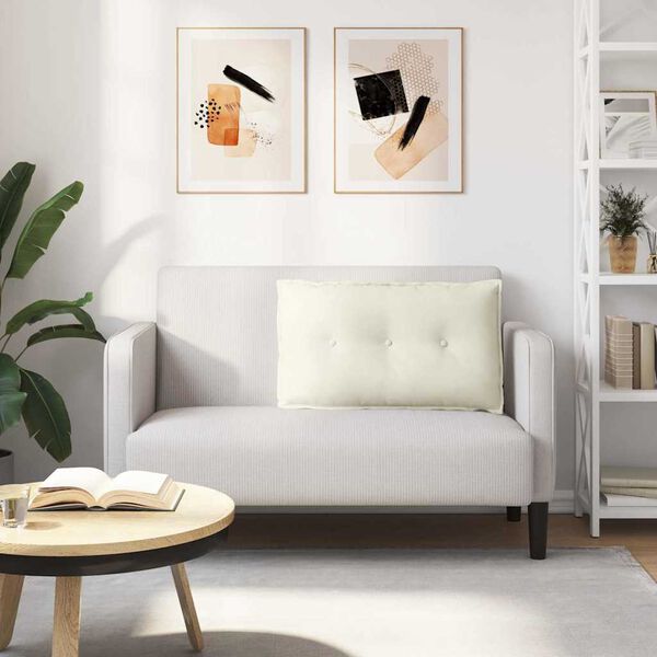 vidaXL Pol&scaron;t&aacute;ř na z&aacute;da Kr&eacute;mov&aacute; 80 x 50 cm Žebrovan&aacute; l&aacute;tka