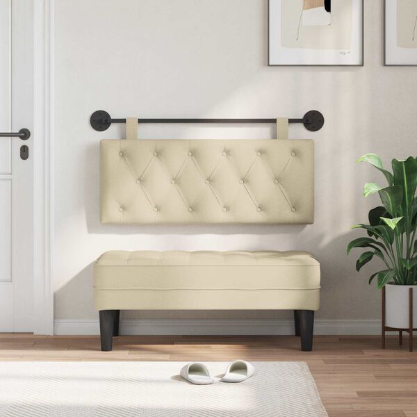 vidaXL Z&aacute;věsn&aacute; čeln&iacute; deska N&aacute;stěnn&yacute; Kr&eacute;mov&aacute; 110 x 55 x 7 cm textil