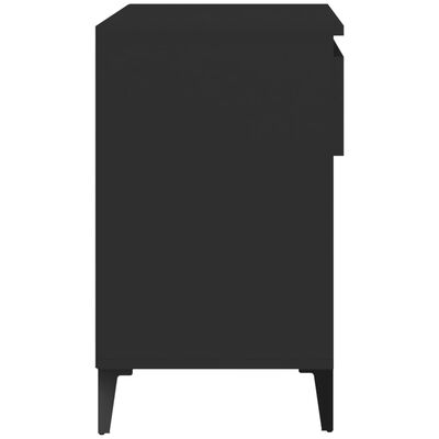 vidaXL Botník černý 70x36x60 cm kompozitní dřevo
