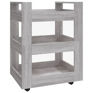 vidaXL Kuchyňsk&yacute; voz&iacute;k &scaron;ed&yacute; sonoma 60 x 45 x 80 cm kompozitn&iacute; dřevo