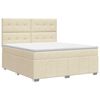 vidaXL Postel boxspring s matrac&iacute; s čelo Kr&eacute;mov&aacute; 140 x 200 cm Textil