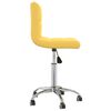 vidaXL Otočná kancelářská židle hořčicově žlutá textil