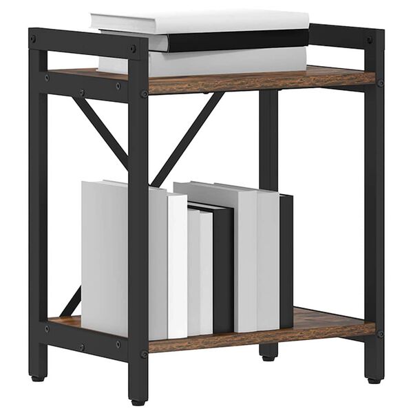 vidaXL Knihovna Kouřov&yacute; dub 40 x 30 x 50 cm kompozitn&iacute; dřevo