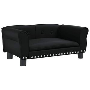 vidaXL Pel&iacute;&scaron;ek pro psy čern&yacute; 70 x 45 x 30 cm uměl&aacute; kůže