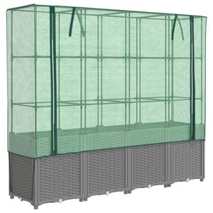 vidaXL Vyv&yacute;&scaron;en&yacute; z&aacute;hon se sklen&iacute;kem ratanov&yacute; vzhled 160 x 40 x 153 cm