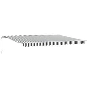 vidaXL Automatick&aacute; zatahovac&iacute; mark&yacute;za antracitov&aacute; a b&iacute;l&aacute; 450 x 300 cm