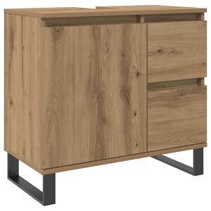 vidaXL Koupelnov&aacute; skř&iacute;ňka pod umyvadlo dub artisan 65x33x60cm kompozit