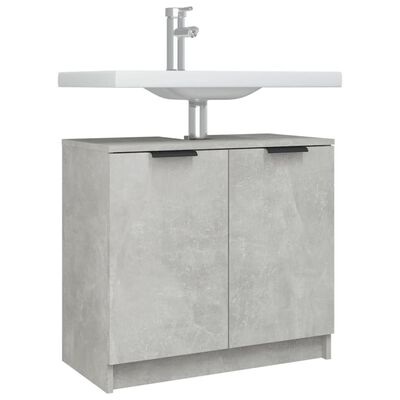 vidaXL Koupelnová skříňka betonově šedá 64,5 x 33,5 x 59 cm kompozit
