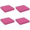 vidaXL Polstry ve 4 kusech VUGHT 4 pcs 100% polyester Růžov&aacute;