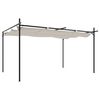 vidaXL Pergola se zatahovac&iacute; střechou kr&eacute;mov&aacute; 395 x 292 x 230 cm