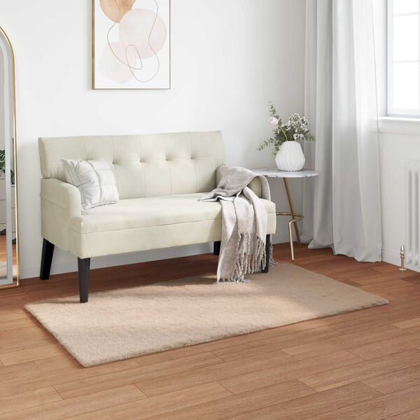vidaXL Koberec z uměl&eacute; kr&aacute;lič&iacute; kože&scaron;iny Olite Taupe 60 x 110 cm