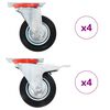 vidaXL 8 ks otočn&aacute; kolečka 100 mm