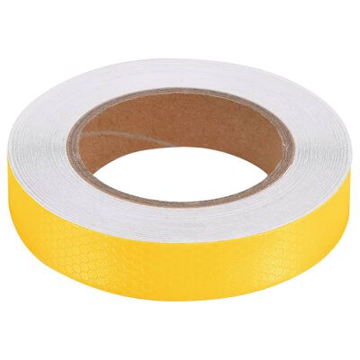 vidaXL Reflexní páska žlutá 2,5 cm x 20 m PVC
