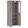 vidaXL Skř&iacute;ň highboard &scaron;ed&aacute; sonoma 69,5 x 34 x 180 cm kompozitn&iacute; dřevo