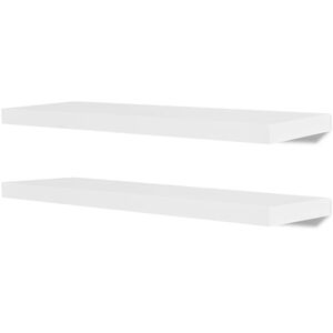 vidaXL N&aacute;stěnn&eacute; police 4 ks b&iacute;l&eacute; 80 cm