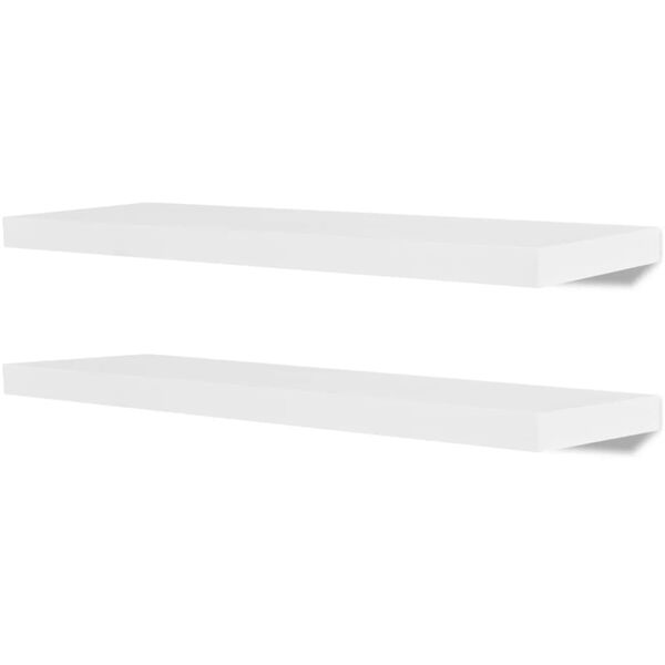 vidaXL Nástěnné police 4 ks bílé 80 cm