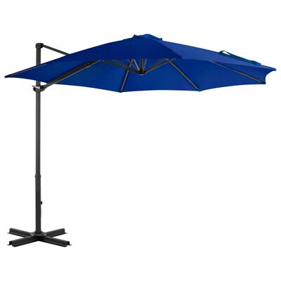 vidaXL Konzolový slunečník s hliníkovou tyčí azurově modrý 300 cm