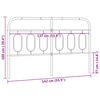 vidaXL Kovov&eacute; čelo postele čern&eacute; 137 cm