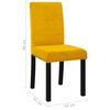 vidaXL J&iacute;deln&iacute; židle 2 ks žlut&eacute; samet