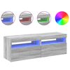 vidaXL TV skř&iacute;ňky s LED osvětlen&iacute;m 2 ks &scaron;ed&eacute; sonoma 60 x 35 x 40 cm