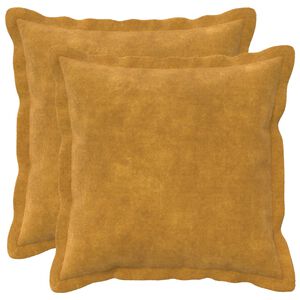 vidaXL Povlak na pol&scaron;t&aacute;ř 2 pcs HOUTEN Žlut&aacute; 35 x 35 cm
