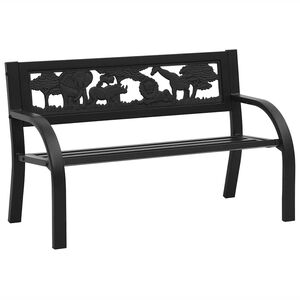 vidaXL Dětsk&aacute; zahradn&iacute; lavice 86 cm ocel