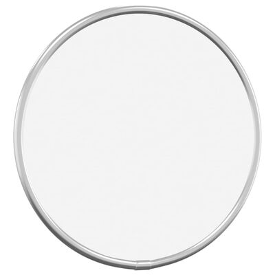 vidaXL Nástěnné zrcadlo stříbrné Ø 20 cm kulaté