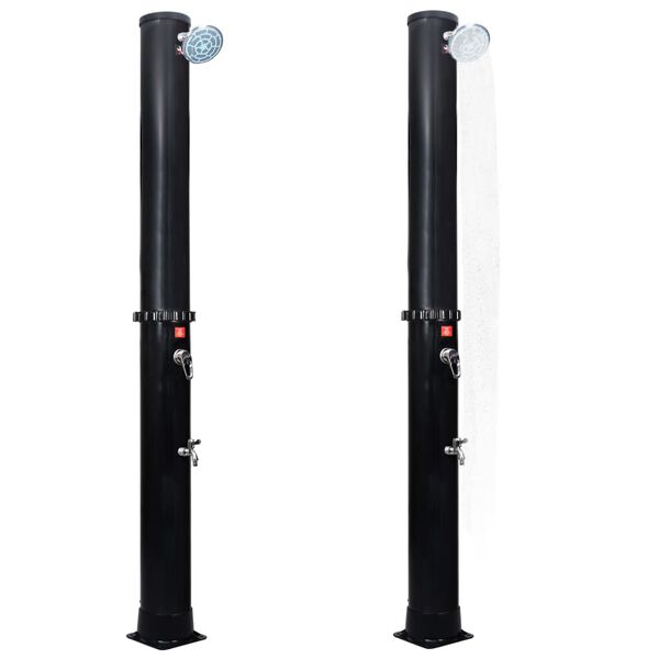 Zahradní solární sprcha se sprchovou hlavicí a kohoutkem 40 l