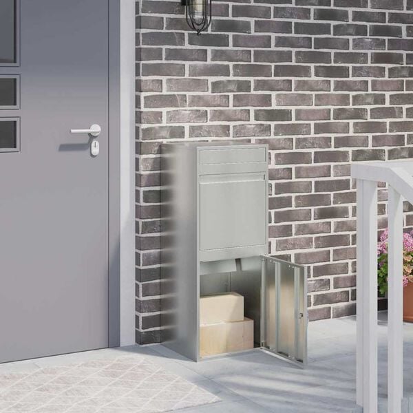 vidaXL Schr&aacute;nka na bal&iacute;ky Čern&aacute; 41 x 38 x 103 cm Pozinkovan&aacute; ocel