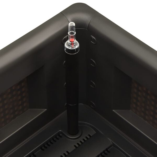 vidaXL Zahradní vyvýšený záhon samozavlažování antracitový 43x43x33 cm