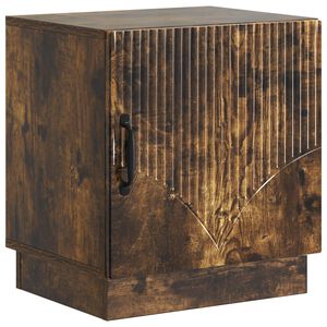 vidaXL Nočn&iacute; stolek Kouřov&yacute; dub 43 x 34,5 x 47 cm Kompozitn&iacute; dřevo