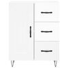 vidaXL Skř&iacute;ň highboard leskl&aacute; b&iacute;l&aacute; 69,5 x 34 x 180 cm kompozitn&iacute; dřevo