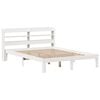 vidaXL R&aacute;m postele s čelem bez matrace b&iacute;l&yacute; 160x200 cm