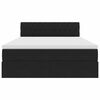 vidaXL Postel s &uacute;ložn&yacute;m prostorem s matrac&iacute; Čern&aacute; 140 x 190 cm samet