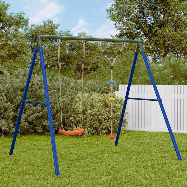vidaXL Zahradní houpací set s houpačkou a šplhacím lanem s disky