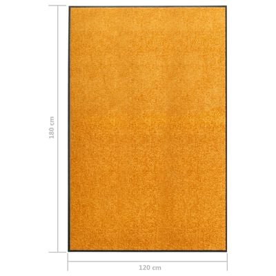 vidaXL Rohožka pratelná oranžová 120 x 180 cm
