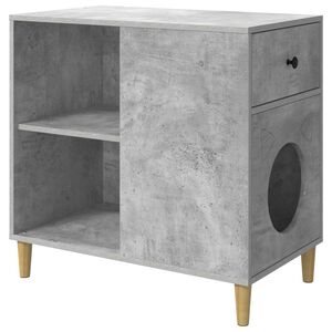 vidaXL Kočič&iacute; dům Beton 72 x 42.5 x 70 cm kompozitn&iacute; dřevo