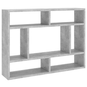 vidaXL N&aacute;stěnn&aacute; police betonově &scaron;ed&aacute; 75x16x55 cm kompozitn&iacute; dřevo