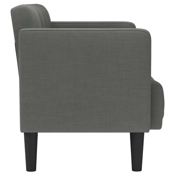 vidaXL Loveseat Sofa tmavě &scaron;ed&aacute; 111 cm textil