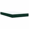 vidaXL Box spring postel s matrac&iacute; tmavě zelen&aacute; 120 x 200 cm samet