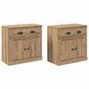 vidaXL Konzole 2 pcs Artisanov&yacute; dub 70 x 35,5 x 67,5 cm