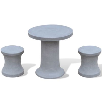 vidaXL 3dílný bistro set betonový šedý