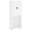 vidaXL Skř&iacute;ň highboard b&iacute;l&aacute; 69,5 x 34 x 180 cm kompozitn&iacute; dřevo